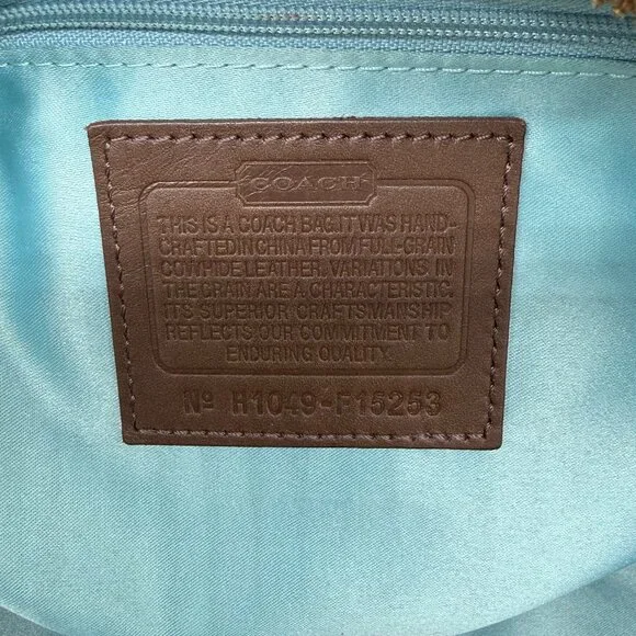 Authentic Coach Gold Shoulder Handbag - Picture 6 of 7